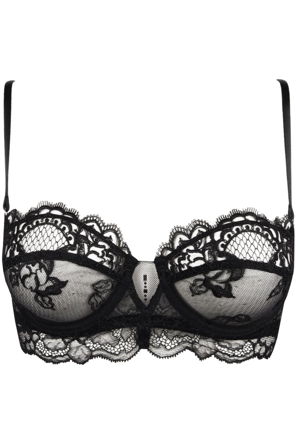 Sublime En Dentelle Half Cup Bra in Black