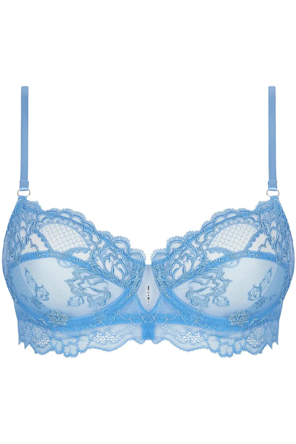 Sublime En Dentelle Half Cup Bra in Blue