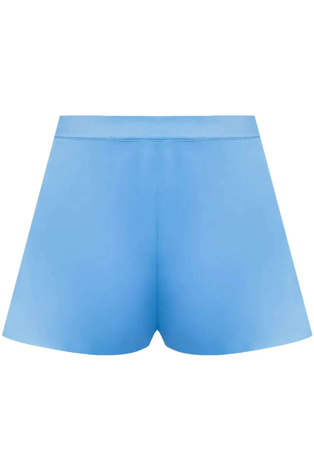 Sublime En Dentelle Silk Shorts in Blue