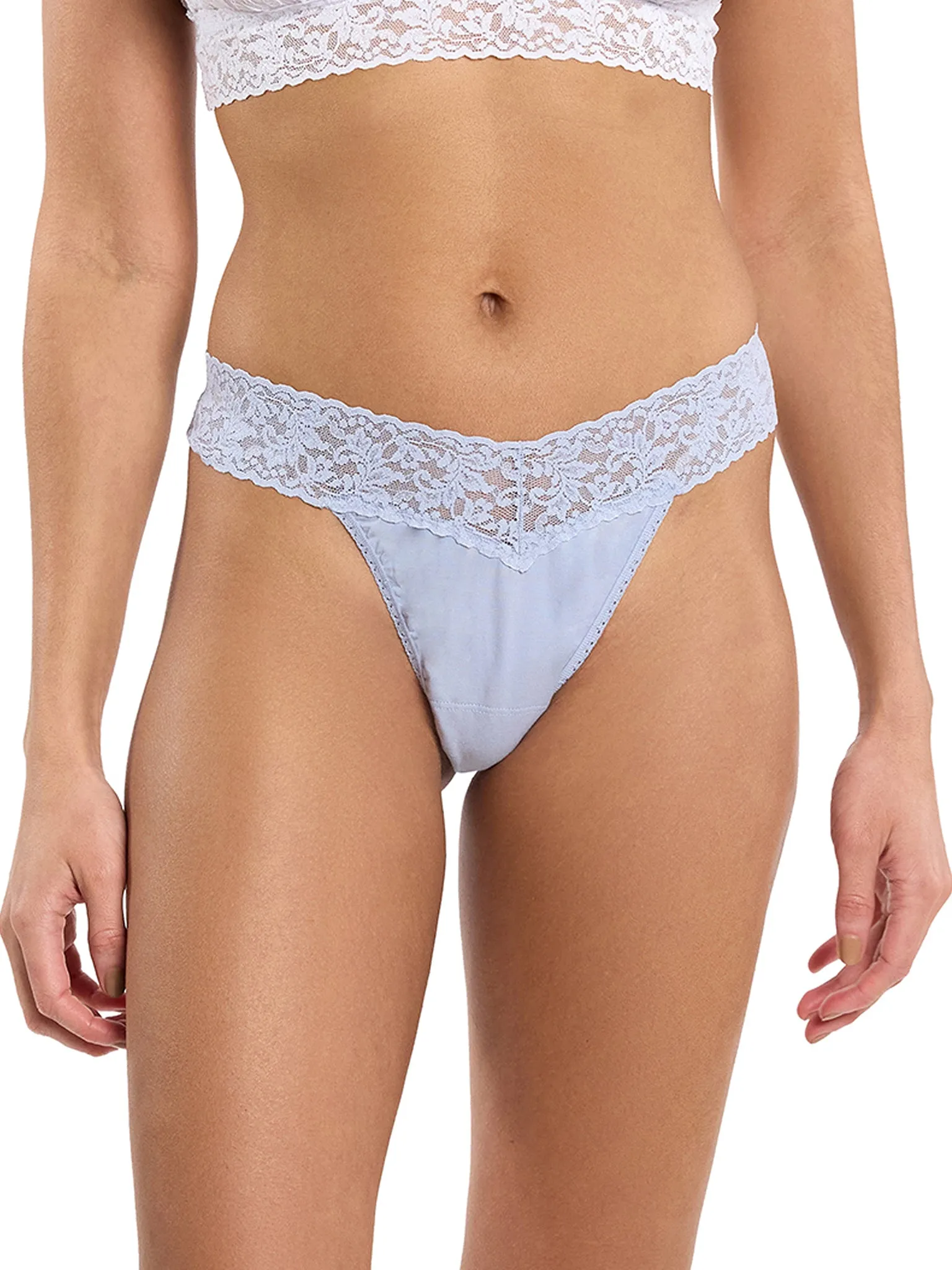 Supima® Cotton Original Rise Thong Dove Grey