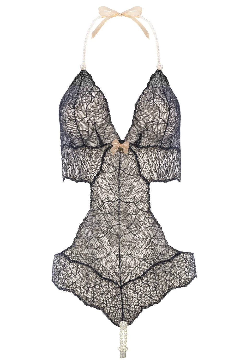 Sydney Daisy Double Pearl Body in Black