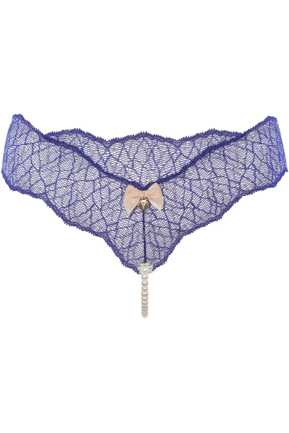 Sydney Daisy Single Pearl Thong in Blue