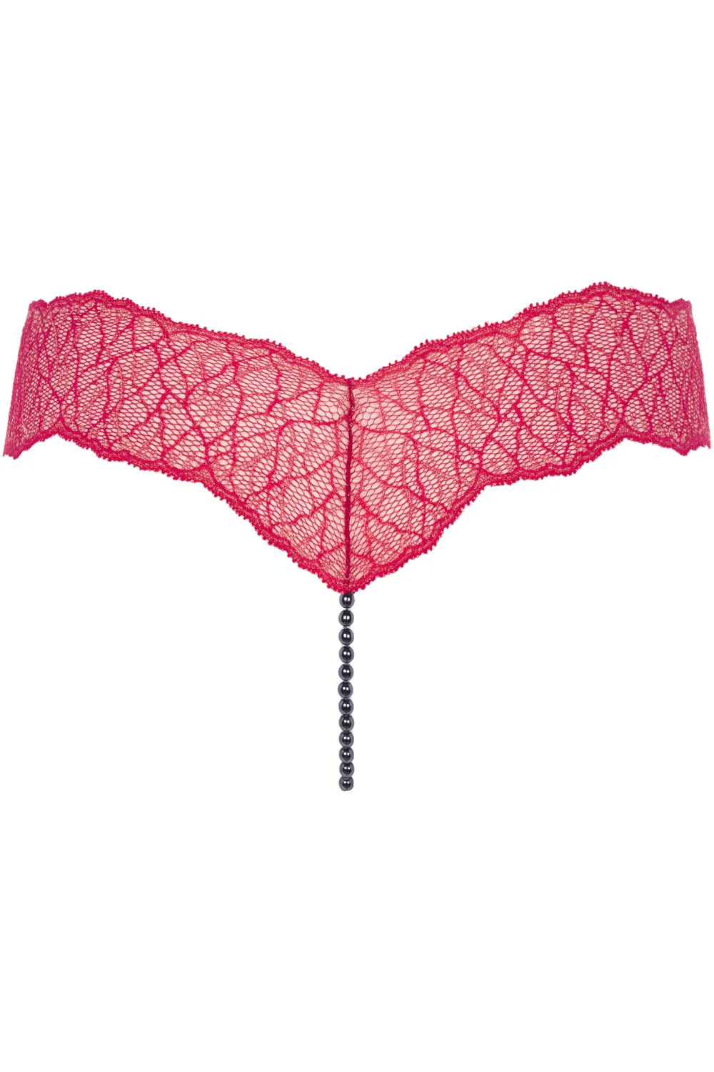 Sydney Dark Single Pearl Thong Red