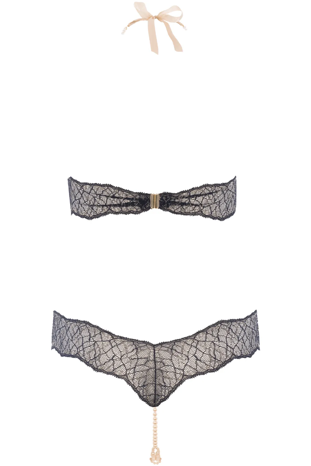 Sydney Double Pearl Body Black, Size L
