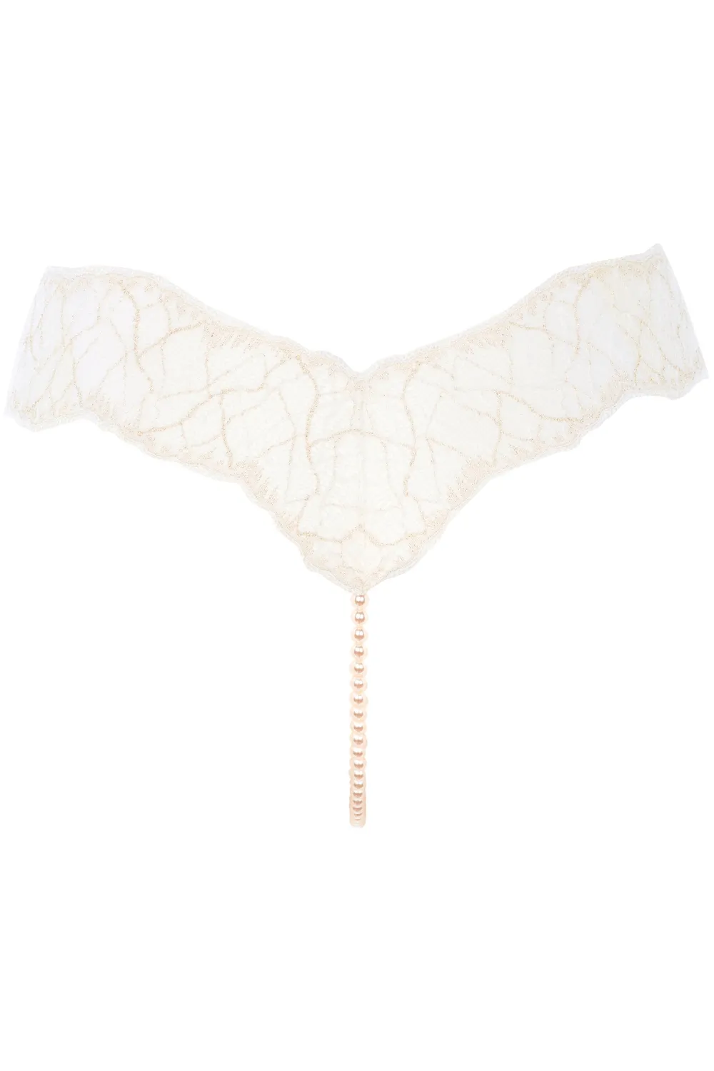Sydney Single Pearl Thong Ivory