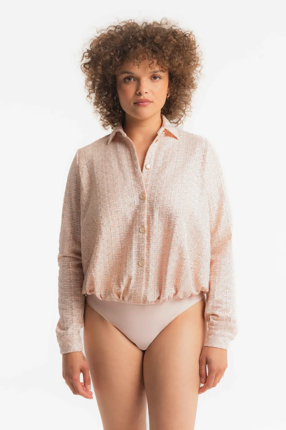 Tweegy Embroidered Blouse Bodysuit
