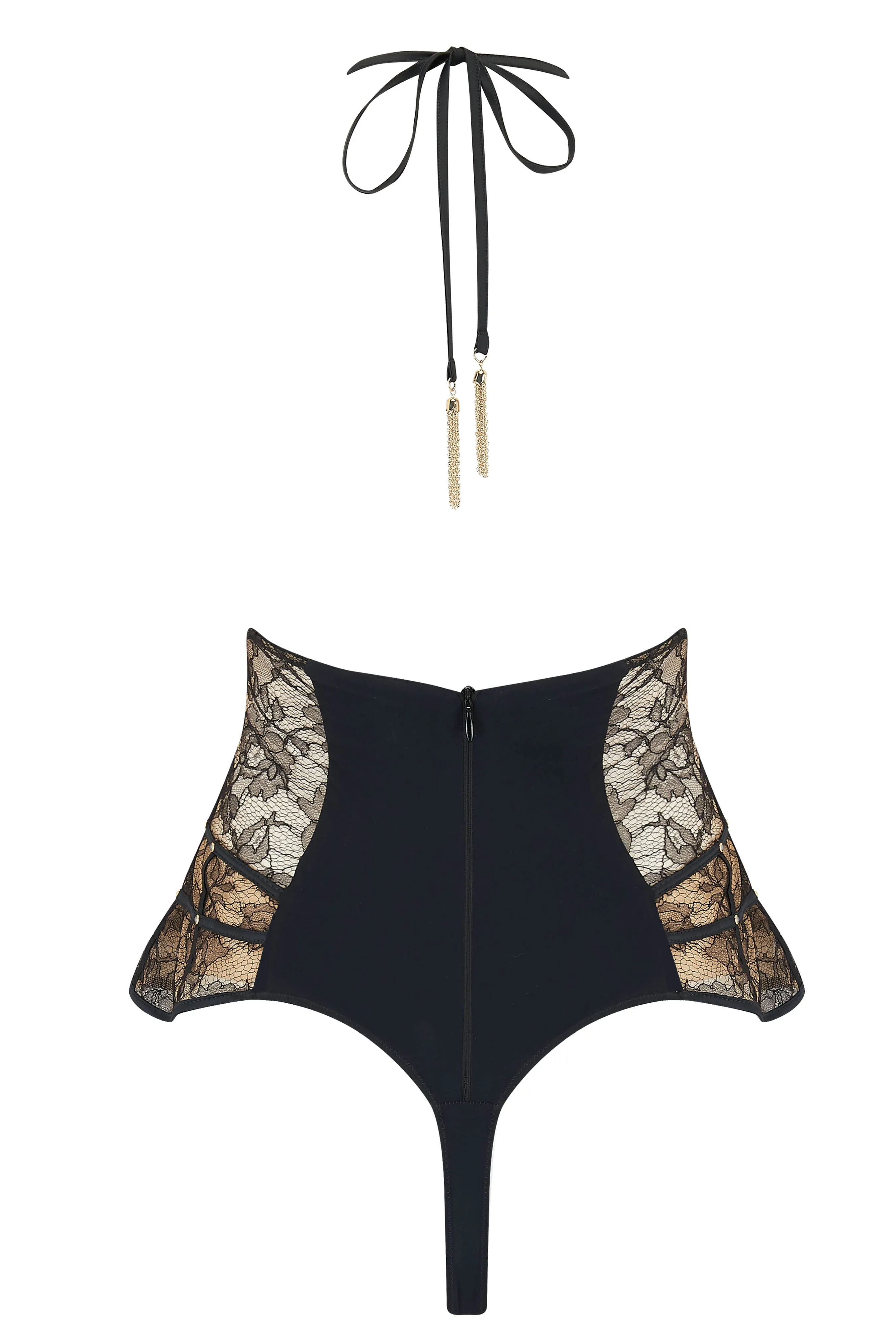 Xena Black Playsuit